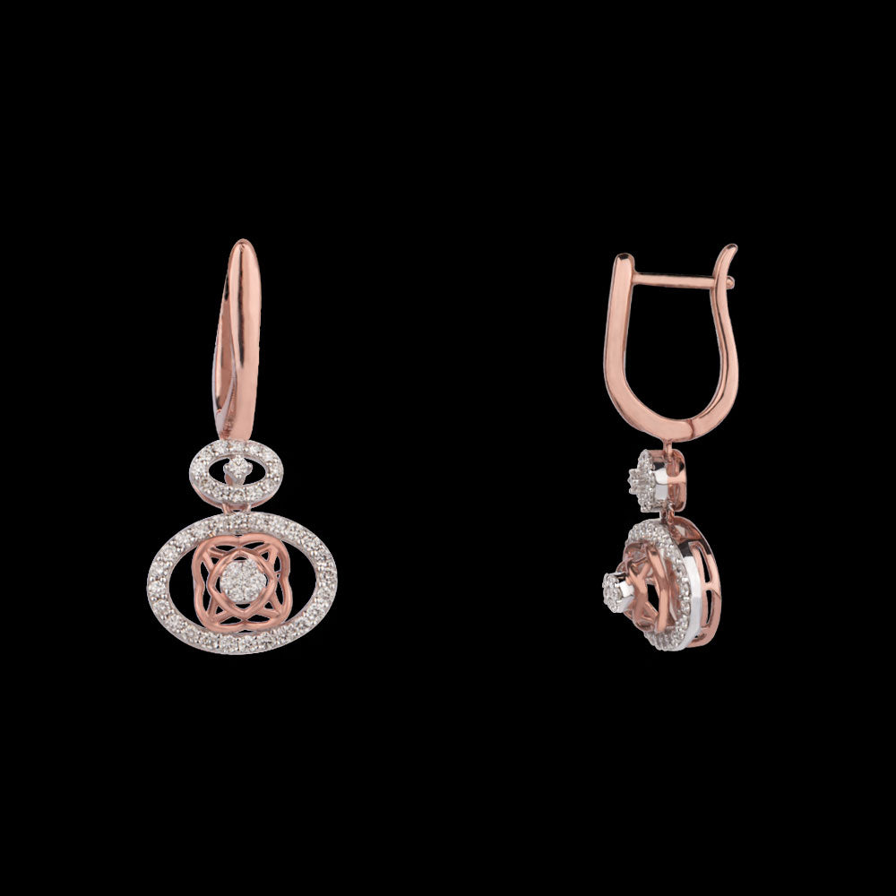 18K Rose Gold Diamond Jewellery - 0.57ct VVS-VS-GH