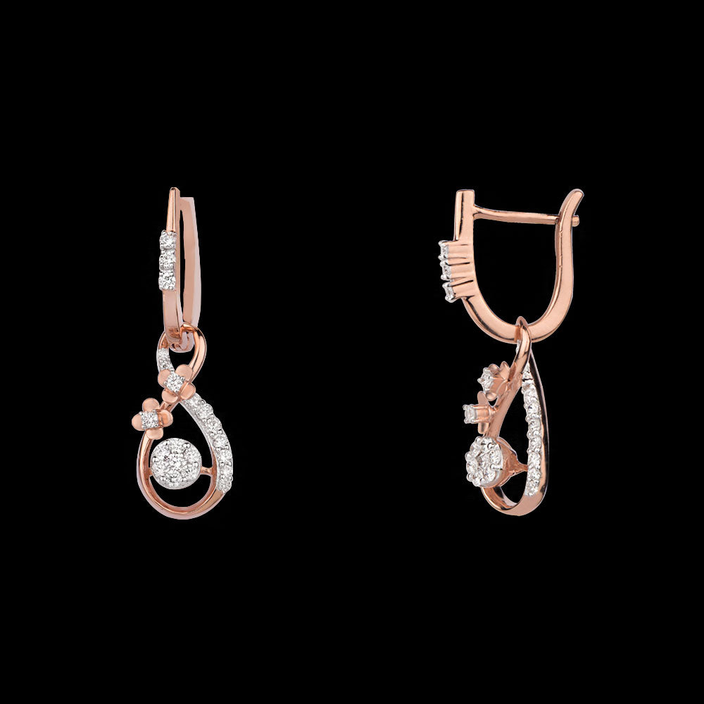 14K Rose Gold Diamond Jewellery - 0.555ct VVS-VS-GH
