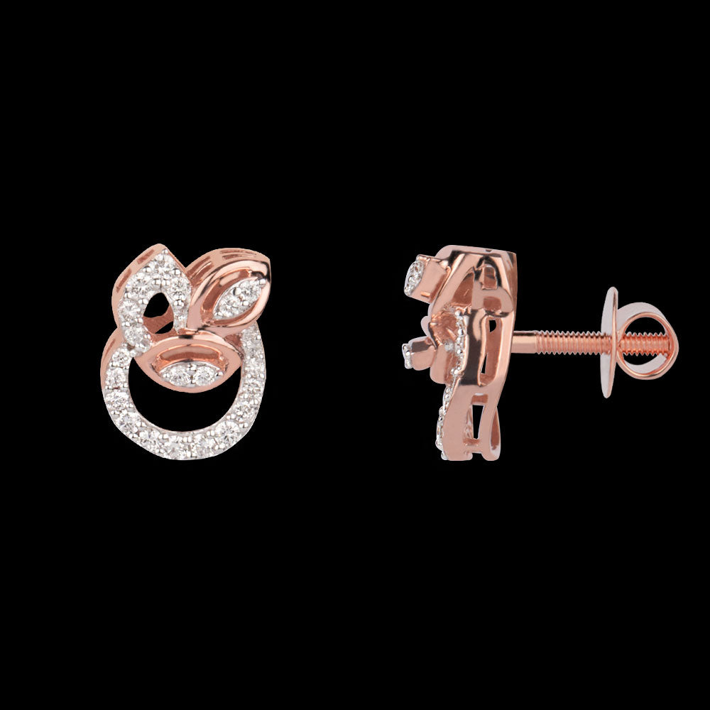 18K Rose Gold Diamond Jewellery - 0.43ct VVS-VS-GH