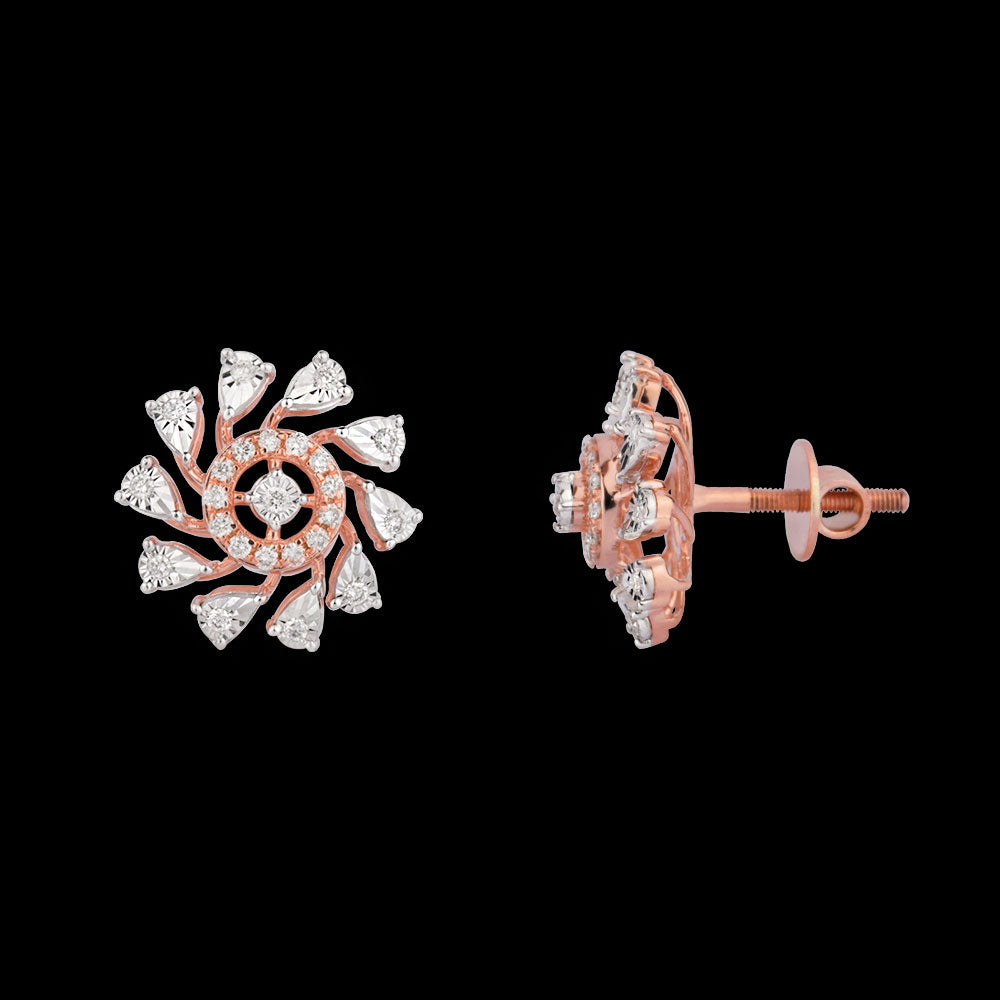 14K Rose Gold Diamond Jewellery - 0.282ct VVS-VS-HI