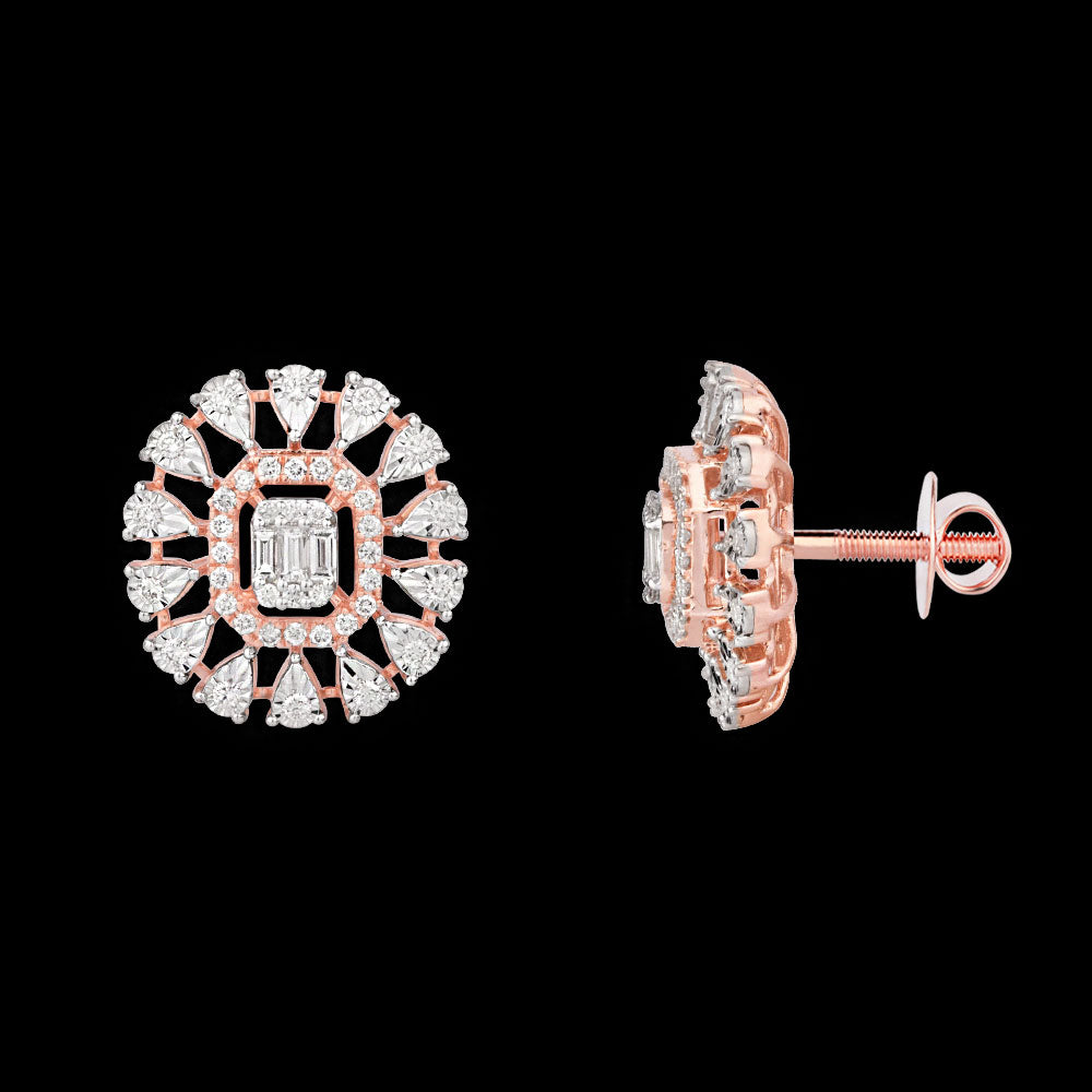 18K Rose Gold Diamond Jewellery - 0.882ct VVS-VS-HI