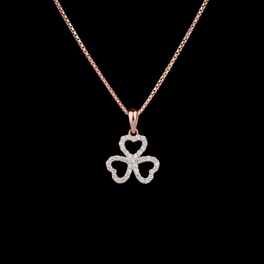 14K Rose Gold Diamond Pendant - 0.37ct VS-GH