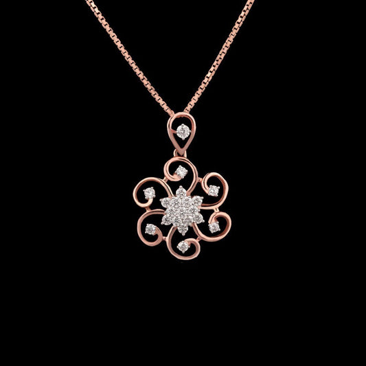 14K Rose Gold Diamond Pendant - 0.41ct VS-GH
