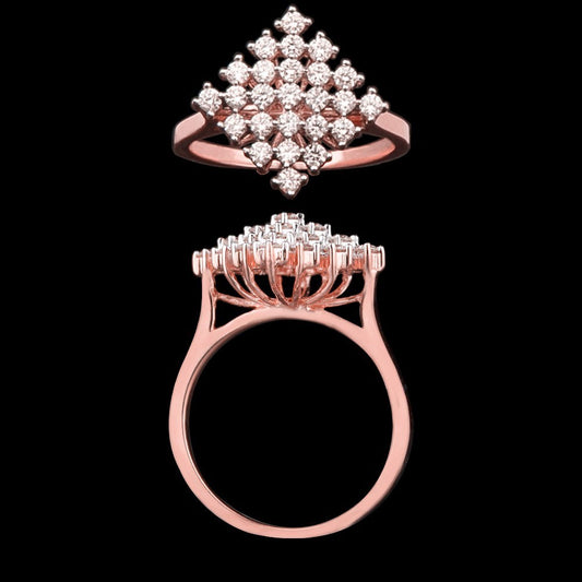 14K Rose Gold Diamond Ring - 0.57ct VS-IJ