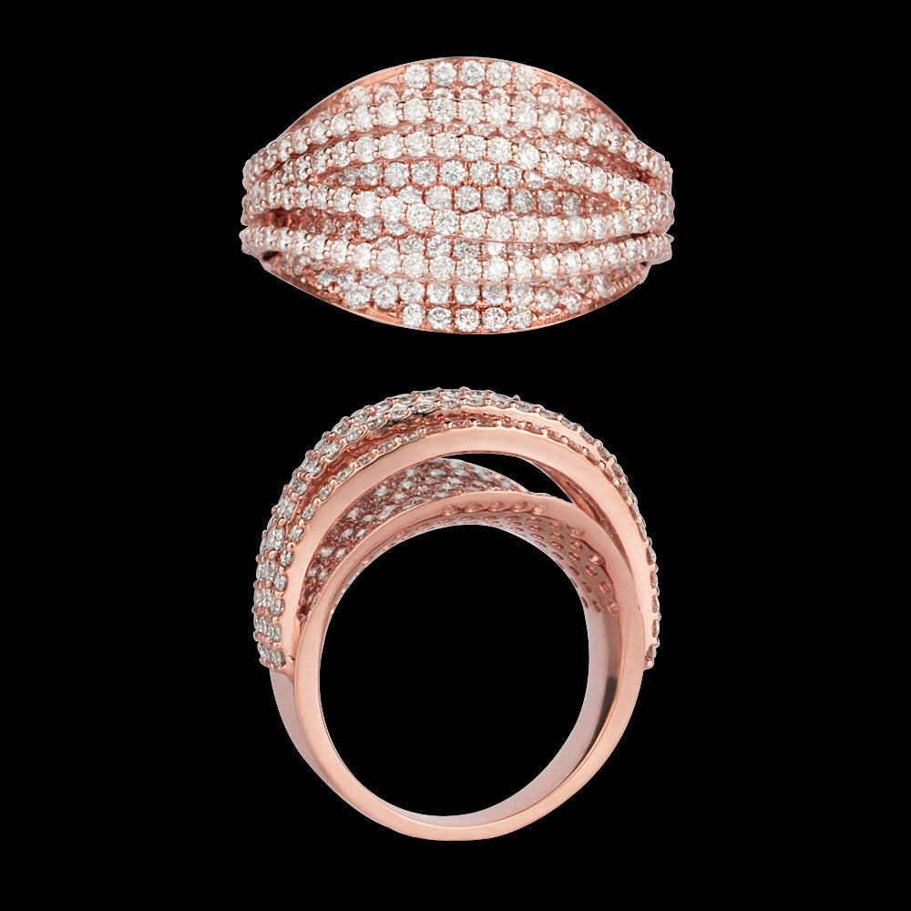 18K Rose Gold Diamond Ring - 1.981ct VVS-VS-GH