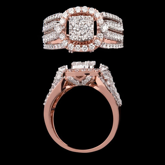 18K Rose Gold Diamond Ring - 1.31ct VVS-VS-GH
