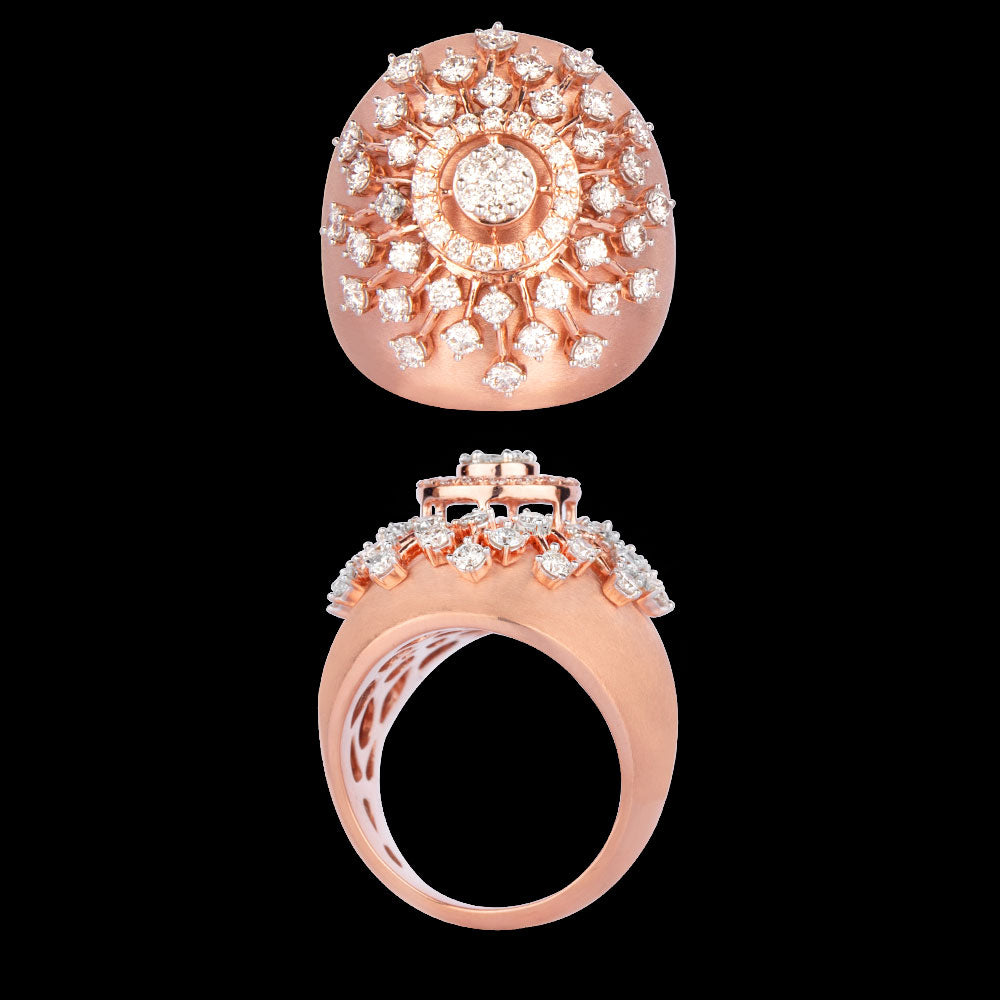 14K Rose Gold Diamond Ring - 1.31ct VVS-VS-GH