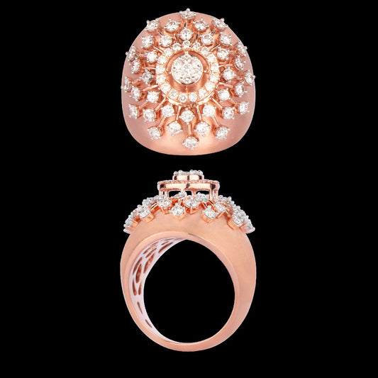 14K Rose Gold Diamond Ring - 1.31ct VVS-VS-GH
