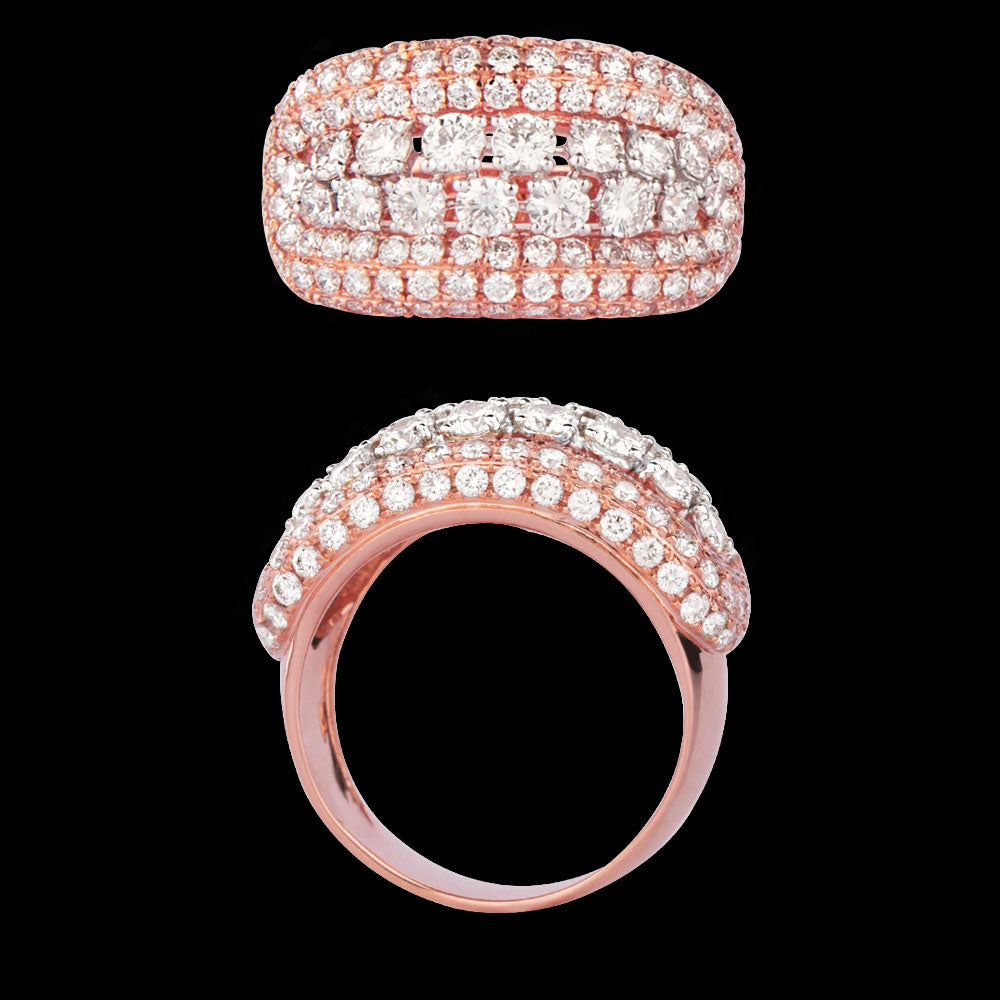 14K Rose Gold Diamond Ring - 2.36ct VVS-VS-GH