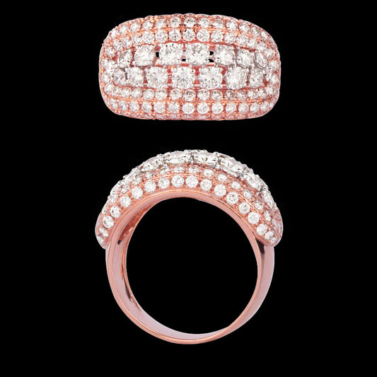 14K Rose Gold Diamond Ring - 2.36ct VVS-VS-GH