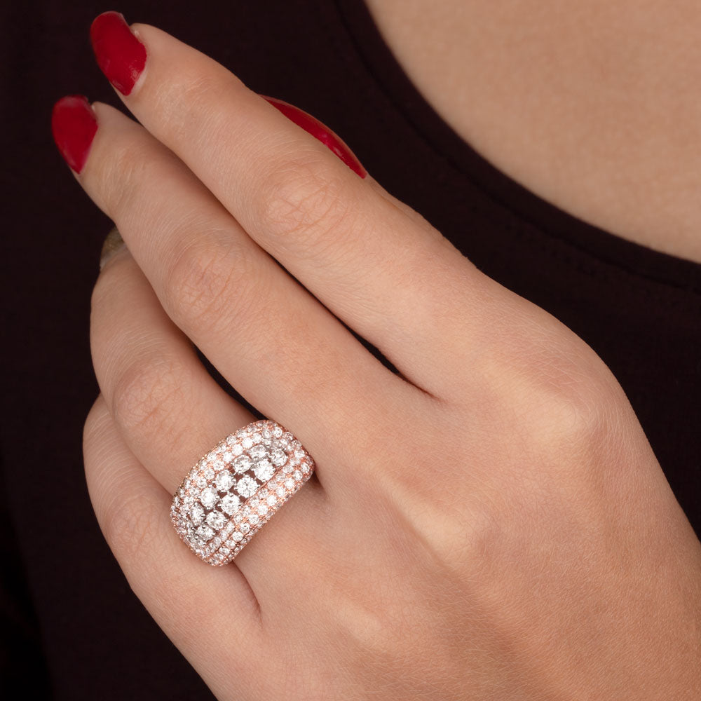 14K Rose Gold Diamond Ring - 2.36ct VVS-VS-GH