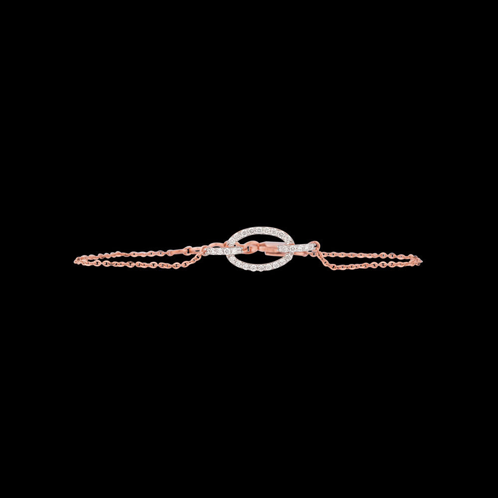 14K Rose Gold Diamond Bracelet - 0.3ct SI-GH
