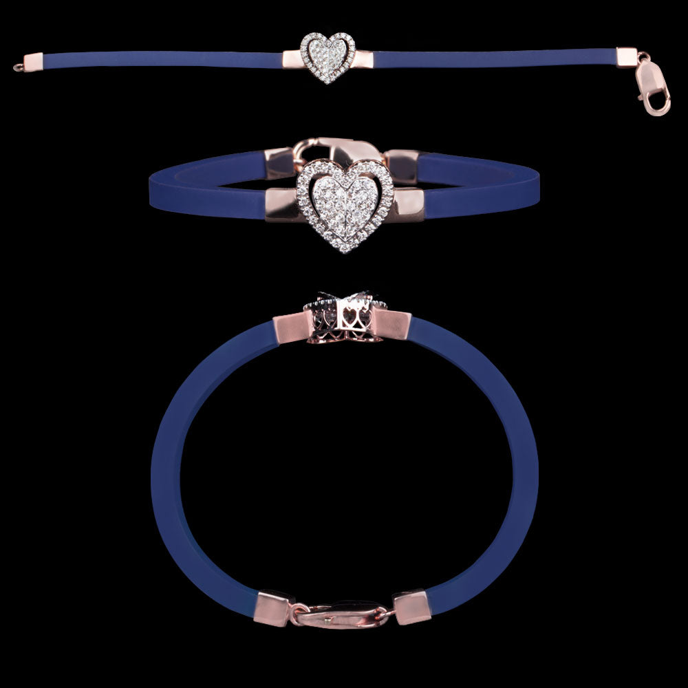 14K Rose Gold Diamond Bracelet - 0.64ct SI-IJ
