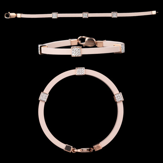 14K Rose Gold Diamond Bracelet - 1.11ct VS-IJ