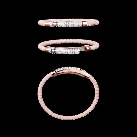14K Rose Gold Diamond Bracelet - 1.26ct VVS-VS-GH