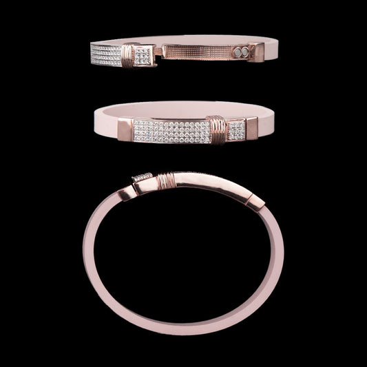14K Rose Gold Diamond Bracelet - 1.3ct VVS-VS-GH