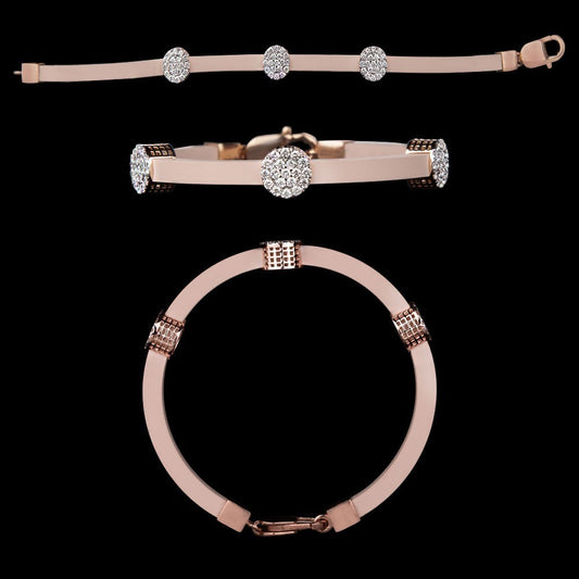 14K Rose Gold Diamond Bracelet - 1.01ct VS-IJ