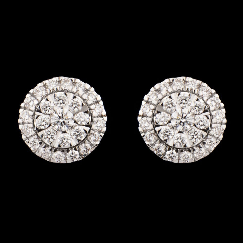 14K Rose Gold Diamond Earrings - 0.64ct VVS-VS-GH
