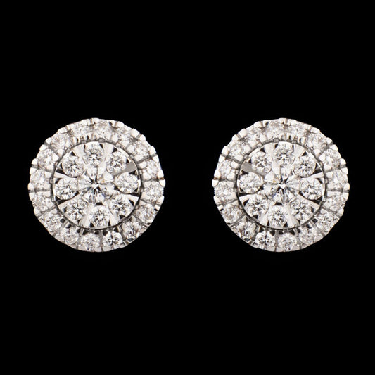 14K Rose Gold Diamond Earrings - 0.64ct VVS-VS-GH