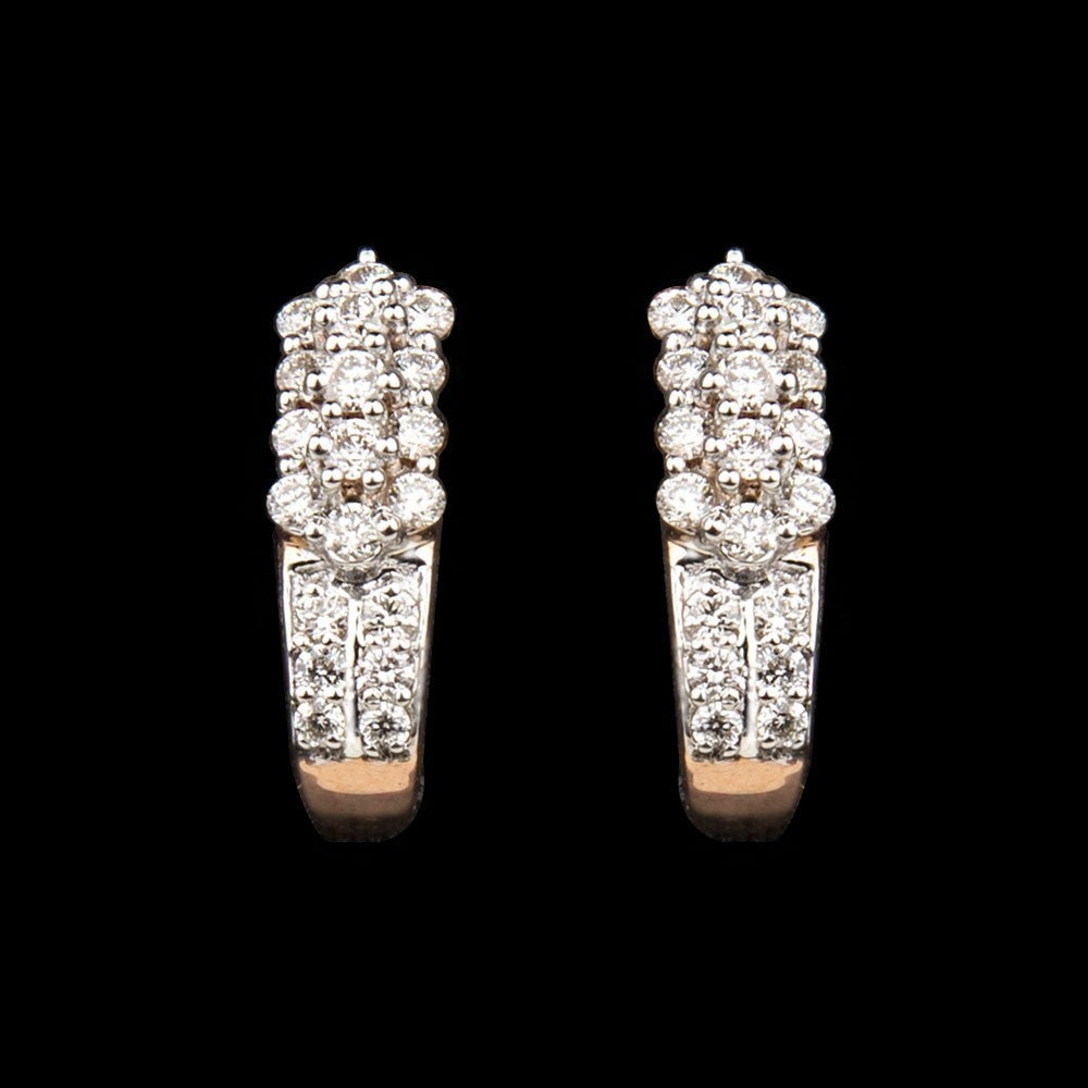 14K Rose Gold Diamond Earrings - 0.54ct VVS-VS-HI
