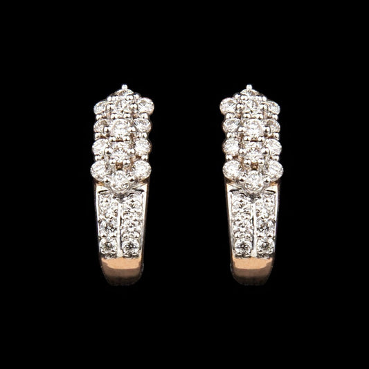 14K Rose Gold Diamond Earrings - 0.54ct VVS-VS-HI