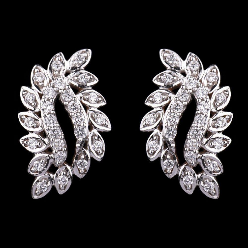 14K Rose Gold Diamond Earrings - 0.43ct SI-GH