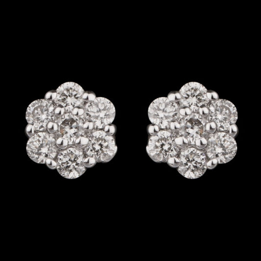 14K Rose Gold Diamond Earrings - 0.15ct VVS-VS-HI