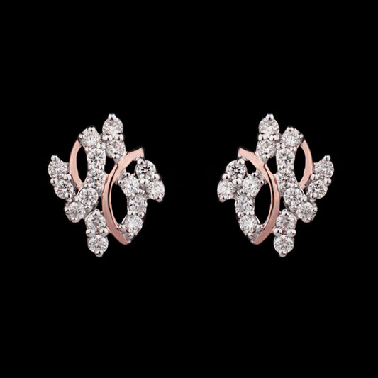14K Rose Gold Diamond Earrings - 0.46ct VVS-VS-HI