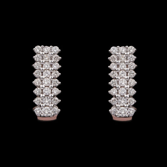 14K Rose Gold Diamond Earrings - 0.67ct VVS-VS-HI