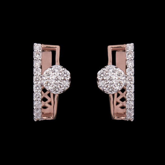 14K Rose Gold Diamond Earrings - 0.4ct VVS-VS-HI