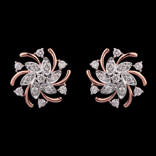 14K Rose Gold Diamond Earrings - 0.54ct VVS-VS-HI