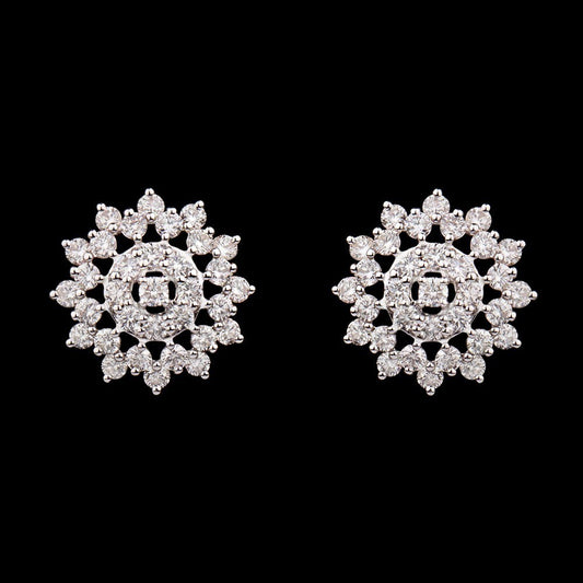 14K Rose Gold Diamond Earrings - 1.4ct VVS-VS-HI