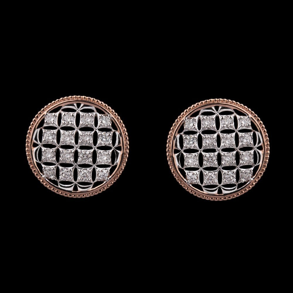14K Rose Gold Diamond Earrings - 0.67ct VVS-VS-HI