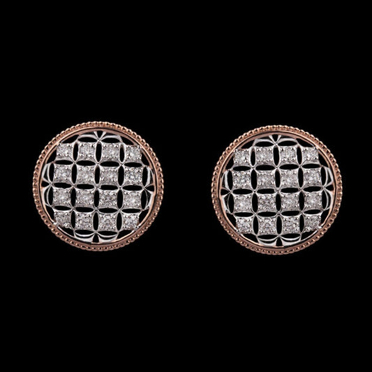 14K Rose Gold Diamond Earrings - 0.67ct VVS-VS-HI