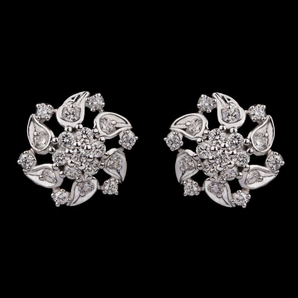 14K Rose Gold Diamond Earrings - 0.93ct VVS-VS-IJ