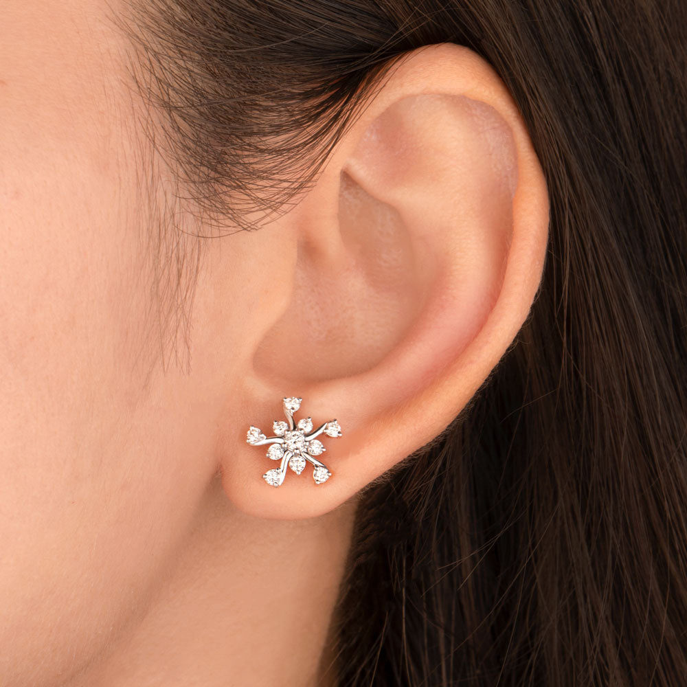 14K Rose Gold Diamond Earrings - 0.57ct VVS-VS-IJ