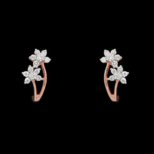 14K Rose Gold Diamond Earrings - 0.26ct VVS-VS-HI