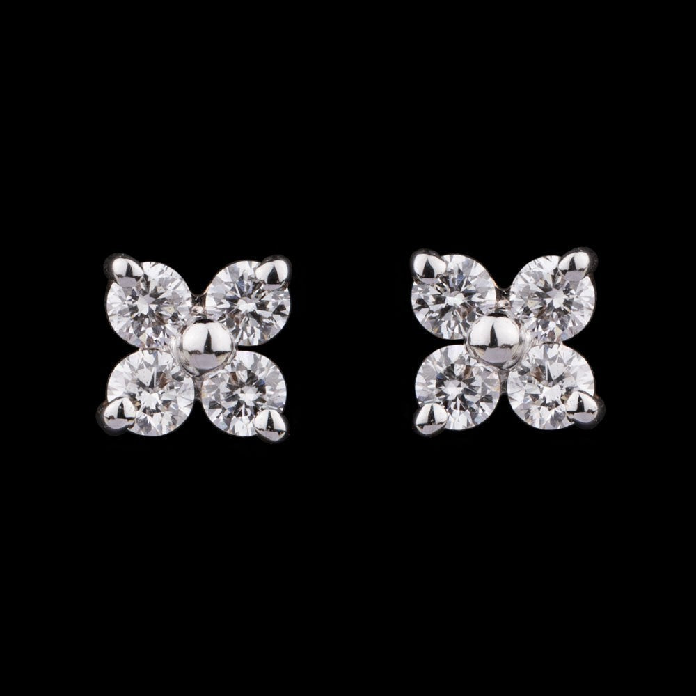 18K Rose Gold Diamond Earrings - 0.26ct VS-SI-GH