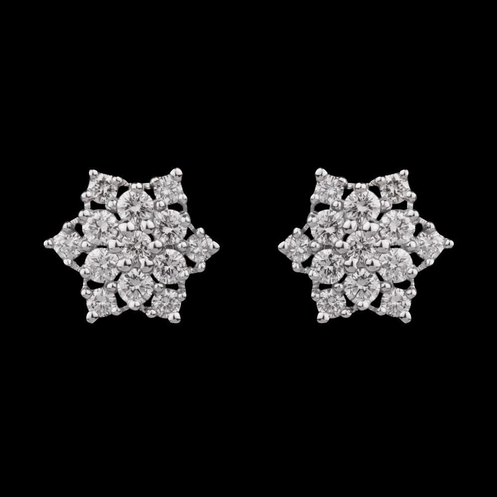 14K Rose Gold Diamond Earrings - 0.5ct VVS-VS-HI