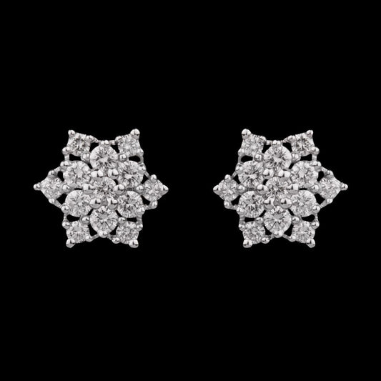 14K Rose Gold Diamond Earrings - 0.5ct VVS-VS-HI