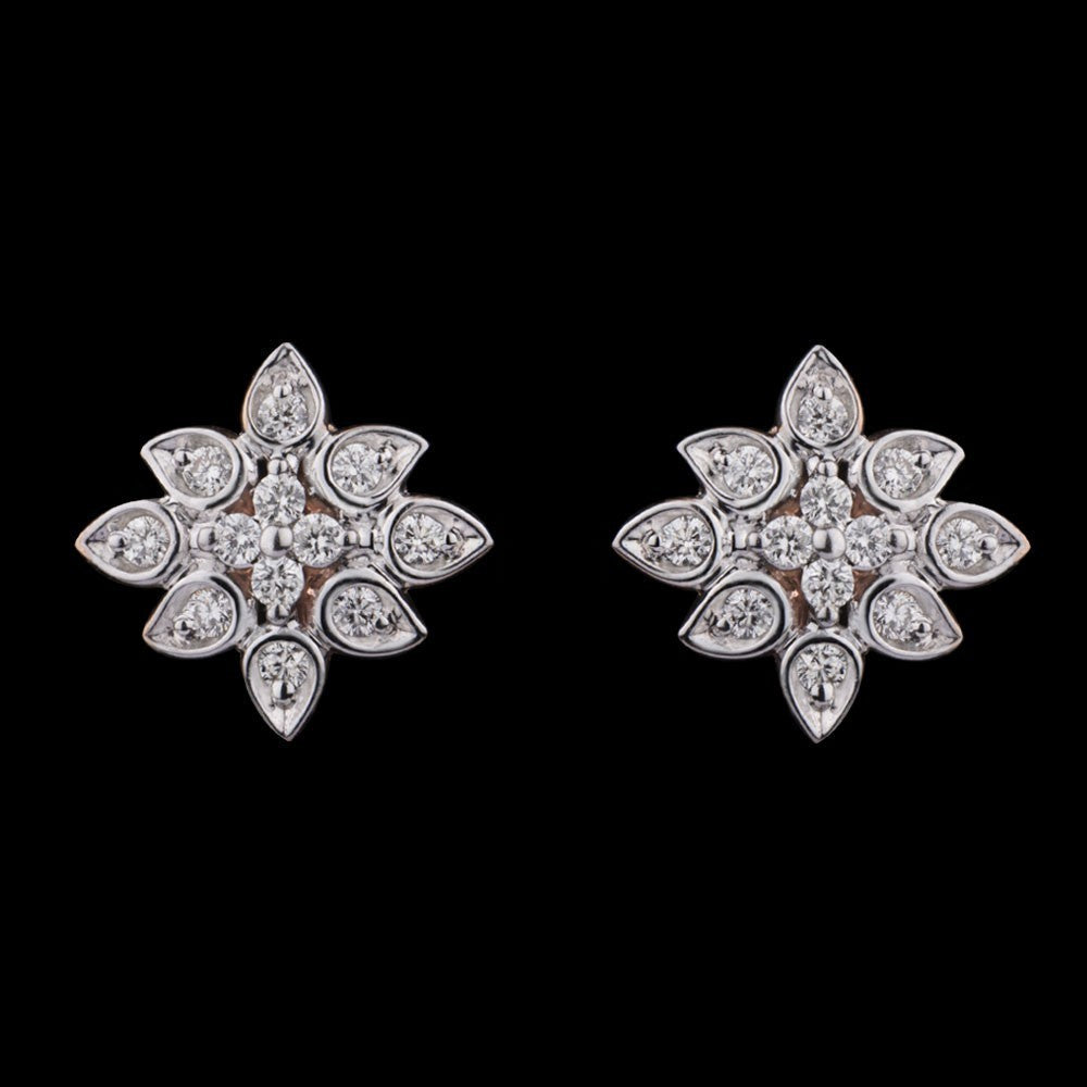 14K Rose Gold Diamond Earrings - 0.29ct VVS-VS-GH