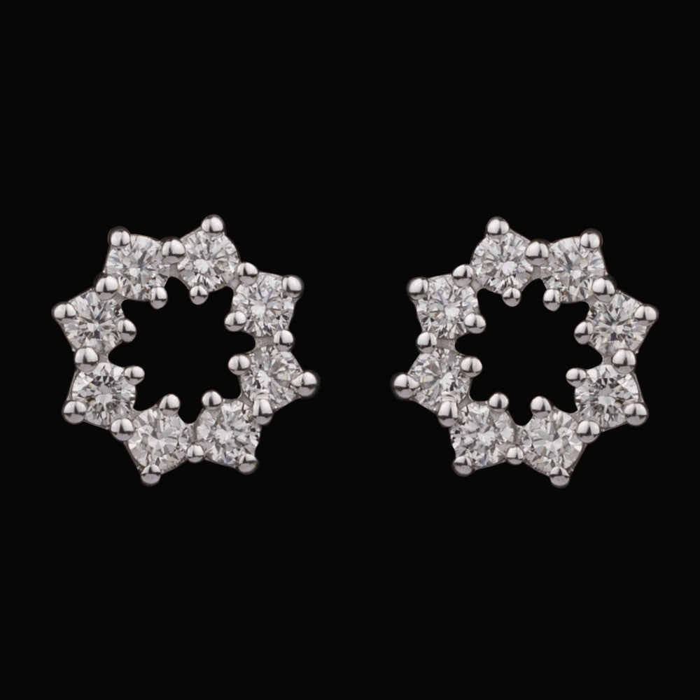 14K Rose Gold Diamond Earrings - 0.34ct VVS-VS-HI