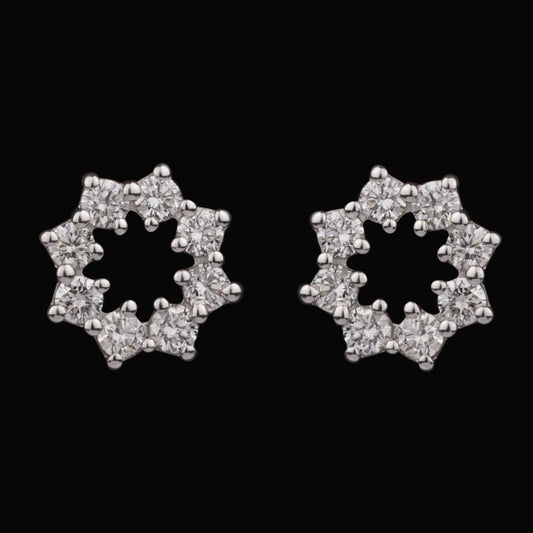 14K Rose Gold Diamond Earrings - 0.34ct VVS-VS-HI