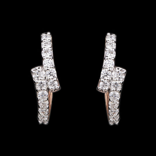 14K Rose Gold Diamond Earrings - 0.3ct VVS-VS-HI