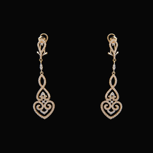18K Rose Gold Diamond Earrings - 1.18ct SI-IJ