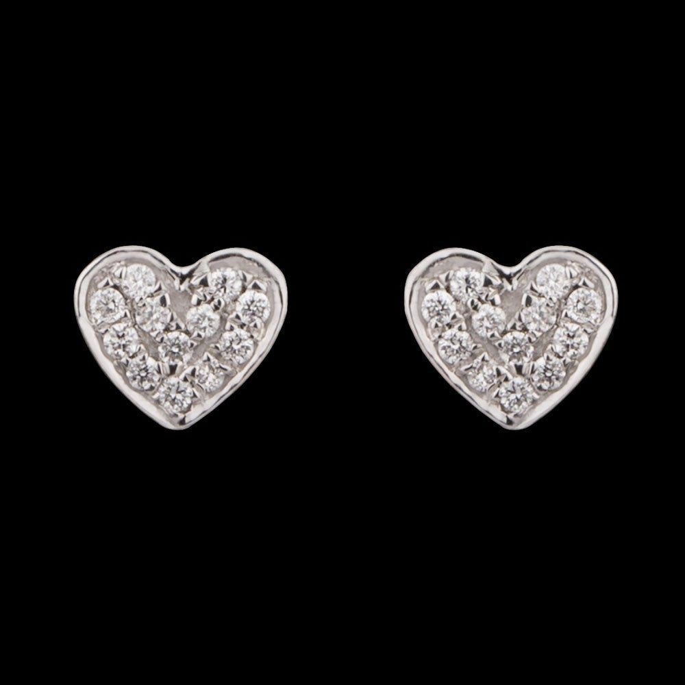 14K Rose Gold Diamond Earrings - 0.05ct VS-GH