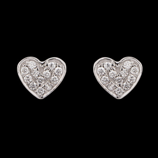 14K Rose Gold Diamond Earrings - 0.05ct VS-GH