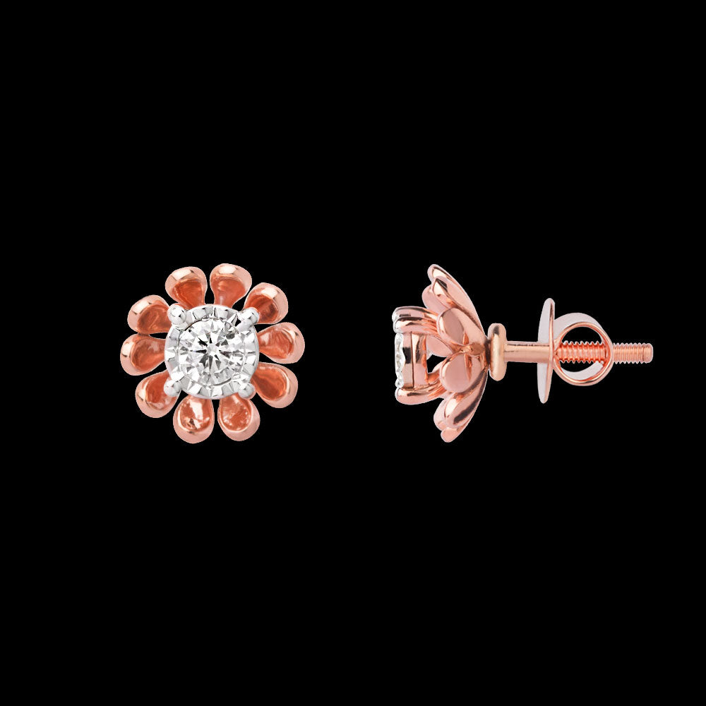 18K Rose Gold Diamond Jewellery - 0.159ct VVS-VS-GH