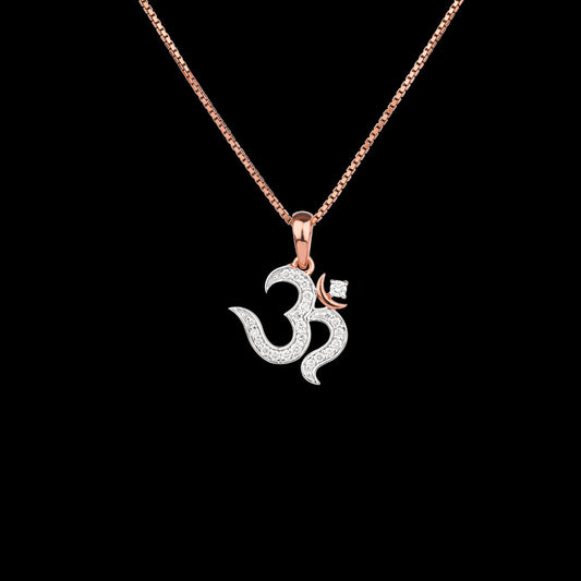 18K Rose Gold Diamond Pendant - 0.229ct SI-IJ