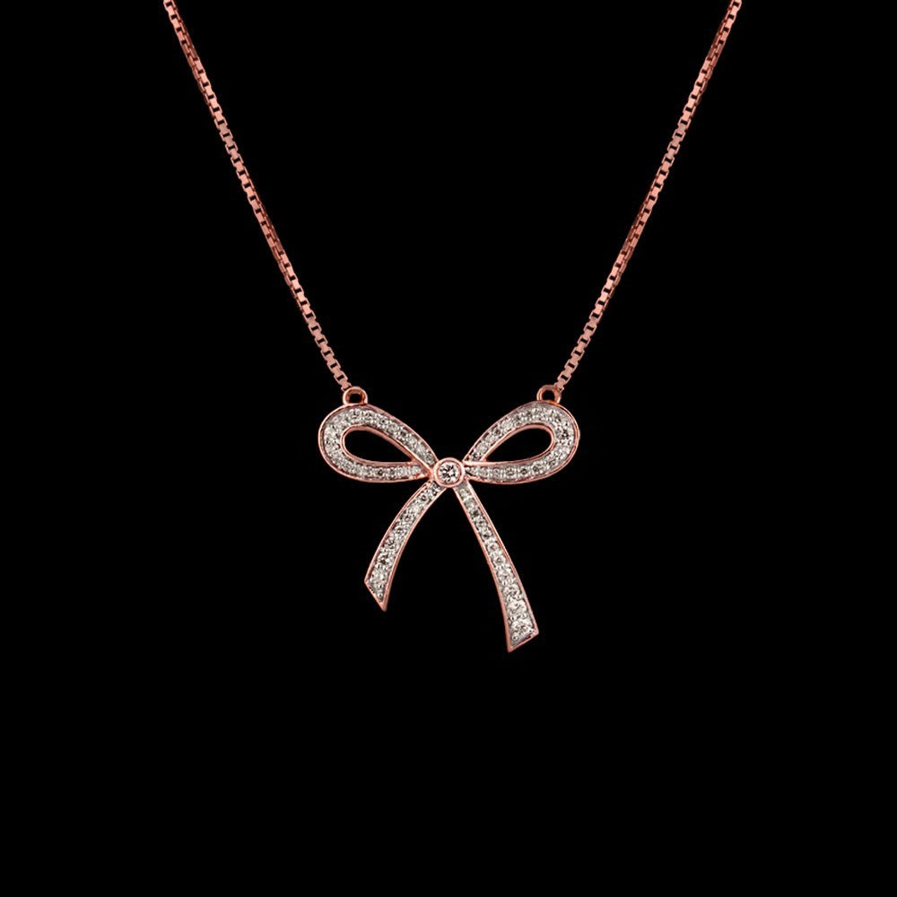 14K Rose Gold Diamond Pendant - 0.53ct SI-IJ